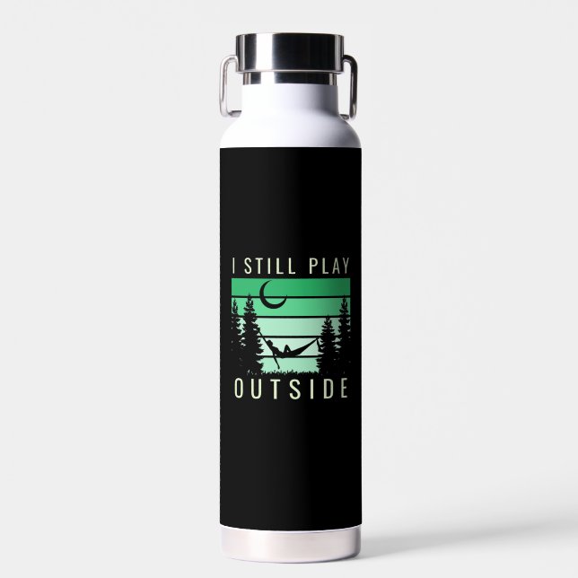 Camping Quote Urlaub Trinkflasche (Vorne)