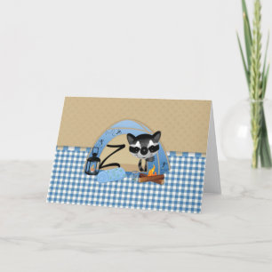 Camping Raccoons Letter Z
