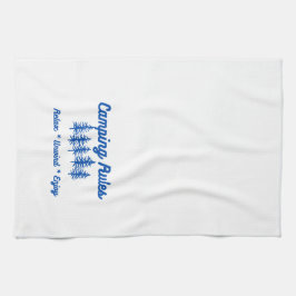 Camping Regeln für ein Küchentuch