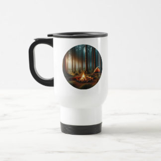 Camping-Reise-Tasse mit einem Campingplatz Reisebecher
