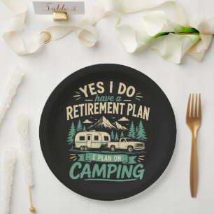 Camping-Rentensystem Pappteller