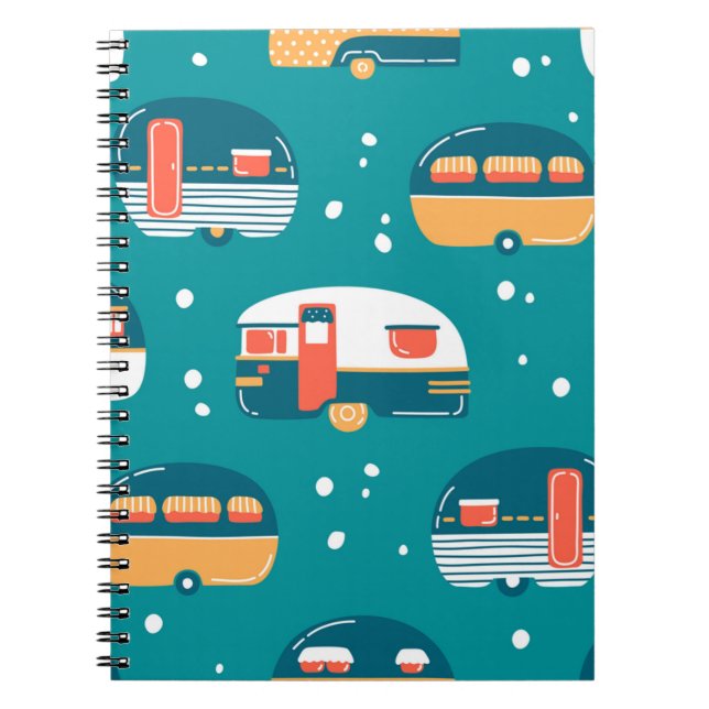 Camping Road Trip , Happy Camper, Funny Camping, E Notizblock (Vorderseite)