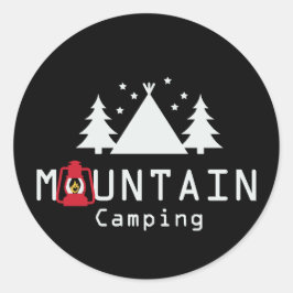 Camping Runder Aufkleber
