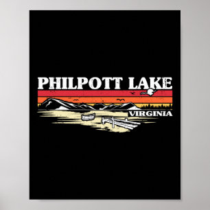 Camping Seebad Philpott Lak Poster