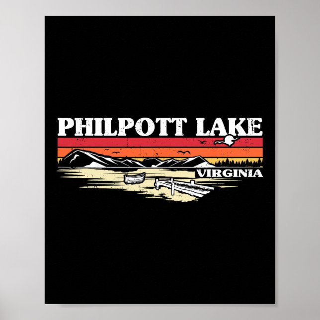 Camping Seebad Philpott Lak Poster (Vorne)