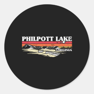 Camping Seebad Philpott Lak Runder Aufkleber