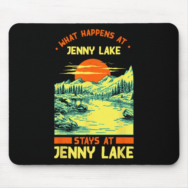 Camping Seesee Jenny Lake Mousepad (Vorne)