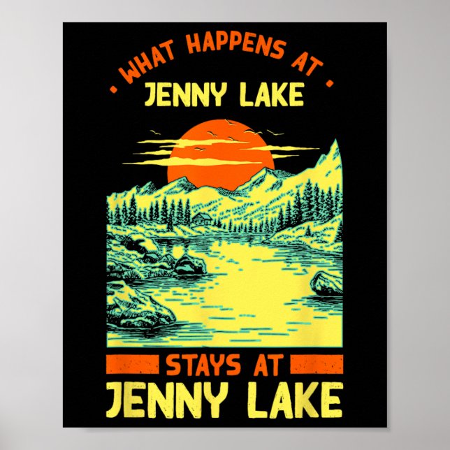Camping Seesee Jenny Lake Poster (Vorne)