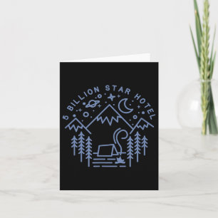 Camping Shirt 5 Billionen Sterne Hotel Line Wander Karte