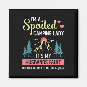 Camping Shirt Frauen Camper Rv Ferien Camping Wom Magnet