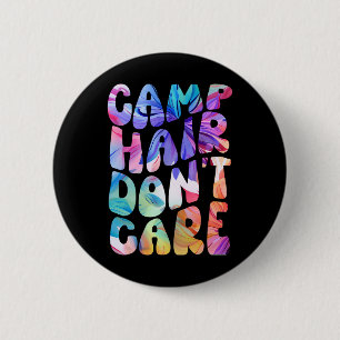 Camping-Shirt für Mädchen: Camp Hair Don't Care So Button