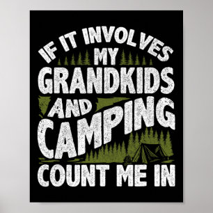 Camping-Shirt Opa Camper Wohnmobil Camping Urlaub Poster