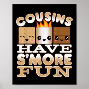 Camping Shirts für Kinder Cousins haben mehr Poster