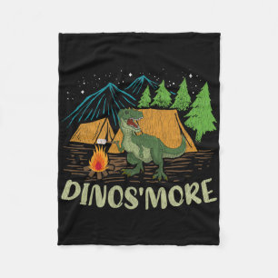 Camping S'more Dinosaur Liebhaber Lustiger Dinosau Fleecedecke