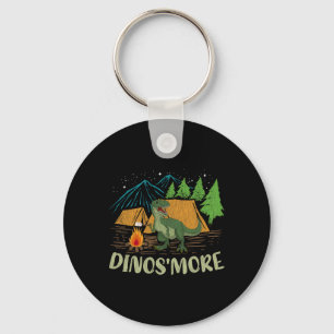 Camping S'more Dinosaur Liebhaber Lustiger Dinosau Schlüsselanhänger