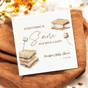 Camping Smore Fun Baby Dusche Serviette