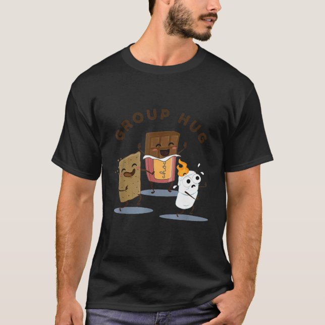 Camping Smores Marshmallow Roasting Bonfire Funny T-Shirt (Vorderseite)