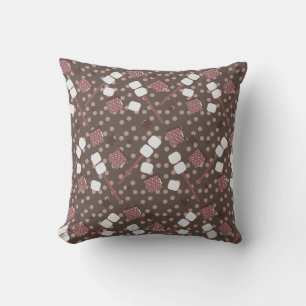 Camping Smores Marshmallows Biscuits Feuer Kissen