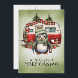 Camping Snowman Christmas Themed Feiertagskarte<br><div class="desc">Camping Snowman Weihnachtsgeschenk für Camper-Urlaubskarte</div>