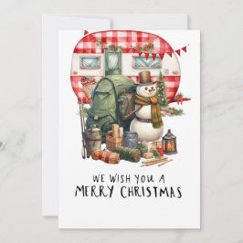 Camping Snowman Weihnachten Gedicht für Camper