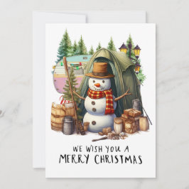 Camping Snowman Weihnachten Gedicht für Camper