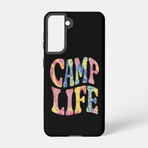 Camping Sommer Mädchen Camp Leben Tie-Die Retro  Samsung Galaxy Hülle