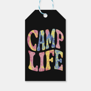 Camping Sommer Mädchen Camping Leben Tie-Dye Retro Geschenkanhänger