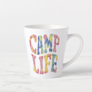 Camping Sommer Mädchen Camping Leben Tie-Dye Retro Milchtasse