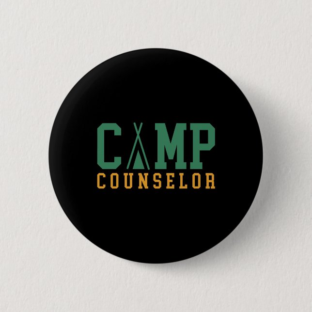 Camping-Sommercamp-Berater-Mitarbeiter-Direktor Ca Button (Vorderseite)
