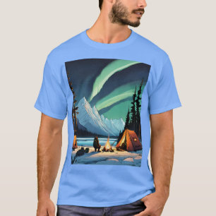 Camping sous l'aurora borealis TShirt