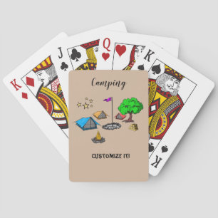 Camping-Spielkarten Spielkarten
