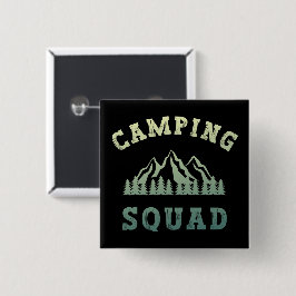 Camping Squad Camping Trip Gebirge Außenbereich Button