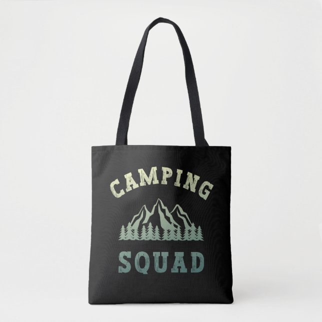 Camping Squad Camping Trip Gebirge Außenbereich Tasche (Vorderseite)