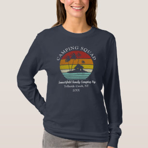 Camping Squad Family Matching Mama Retro T-Shirt