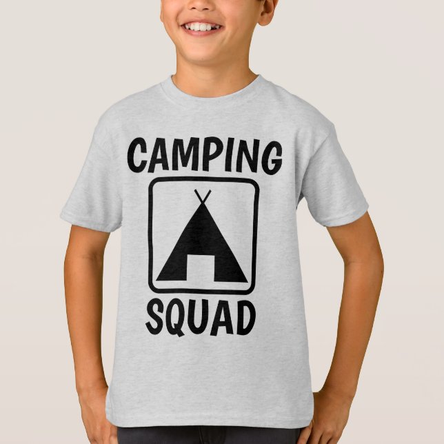 CAMPING SQUAD Kids T - Shirt (Vorderseite)