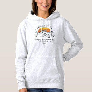 Camping Squad Moderne Mama passt sich individuell Hoodie