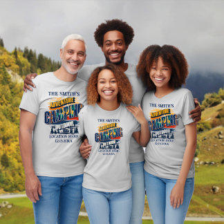 Camping-Staffel passendes Familienausflugserlebnis T-Shirt