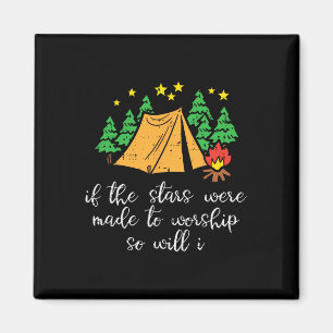 Camping-Stars, gemacht, um christliche Camper-Männ Magnet