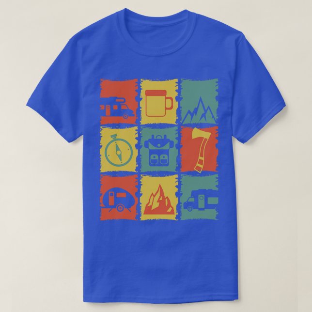 Camping Stuff für einen Camper T-Shirt (Design vorne)