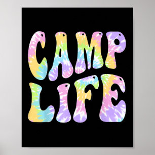 Camping Summer for Girls Sommer Camp Krawatte die Poster