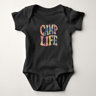 Camping Summer Girls Camp Krawatte Die Retro Baby Strampler