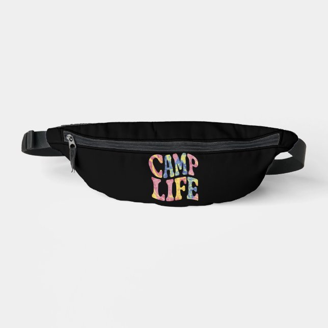 Camping Summer Girls Camp Krawatte Die Retro Bauchtasche (Vorderseite)