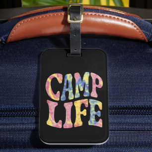 Camping Summer Girls Camp Krawatte Die Retro Gepäckanhänger