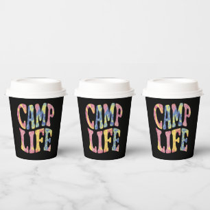 Camping Summer Girls Camp Krawatte Die Retro Pappbecher