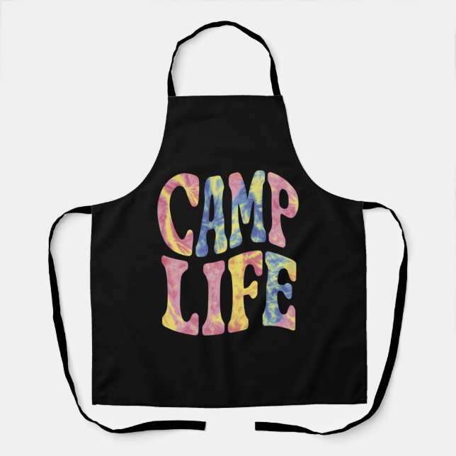 Camping Summer Girls Camp Krawatte Die Retro Schürze (Vorderseite)