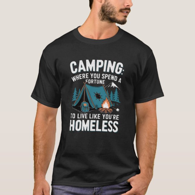 Camping-T - Shirt-Design T-Shirt (Vorderseite)