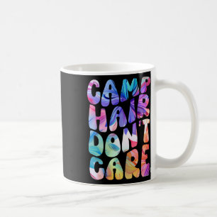 Camping-T-Shirt für Mädchen 'Camp Hair Don't Care' Kaffeetasse