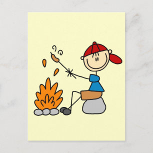 Camping-T-Shirts und Geschenke zum Grillen von Hot Postkarte