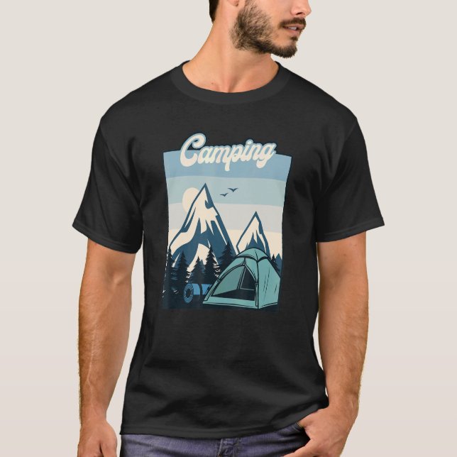 Camping Tents Glamping Camping Camping T-Shirt (Vorderseite)