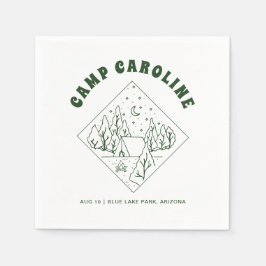Camping Theme Junggeselinnen-Abschied Serviette